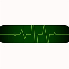 Heart Rate Green Line Light Healty Large Bar Mats by Mariart