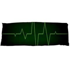 Heart Rate Green Line Light Healty Body Pillow Case (dakimakura) by Mariart