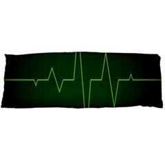 Heart Rate Green Line Light Healty Body Pillow Case Dakimakura (two Sides) by Mariart