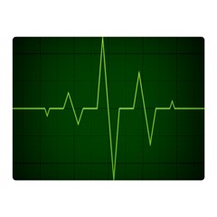 Heart Rate Green Line Light Healty Double Sided Flano Blanket (mini)  by Mariart