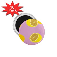 Fruit Lemons Orange Purple 1 75  Magnets (10 Pack)  by Mariart