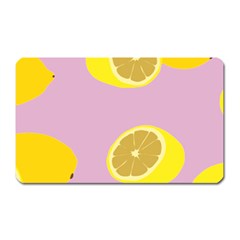 Fruit Lemons Orange Purple Magnet (rectangular)