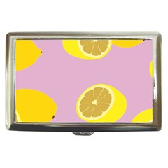 Fruit Lemons Orange Purple Cigarette Money Cases by Mariart