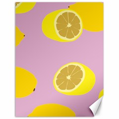 Fruit Lemons Orange Purple Canvas 12  X 16   by Mariart