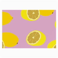 Fruit Lemons Orange Purple Large Glasses Cloth by Mariart