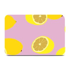 Fruit Lemons Orange Purple Plate Mats by Mariart