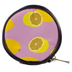 Fruit Lemons Orange Purple Mini Makeup Bags by Mariart