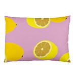 Fruit Lemons Orange Purple Pillow Case (Two Sides) Front