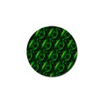 Green Eye Line Triangle Poljka Golf Ball Marker (4 pack) Front