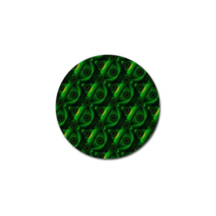 Green Eye Line Triangle Poljka Golf Ball Marker (4 pack)