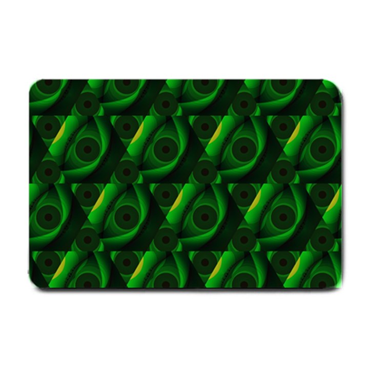 Green Eye Line Triangle Poljka Small Doormat 