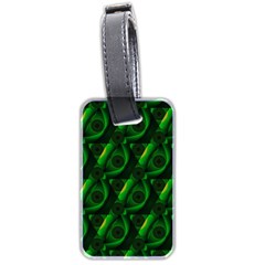 Green Eye Line Triangle Poljka Luggage Tags (two Sides) by Mariart