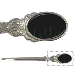 Heart Rate Line Green Black Wave Chevron Waves Letter Openers