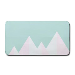 Montain Blue Snow Chevron Wave Pink Medium Bar Mats by Mariart