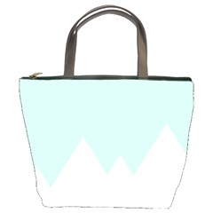 Montain Blue Snow Chevron Wave Pink Bucket Bags by Mariart