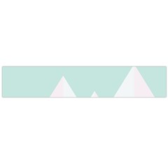 Montain Blue Snow Chevron Wave Pink Flano Scarf (large) by Mariart