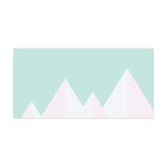 Montain Blue Snow Chevron Wave Pink Yoga Headband by Mariart