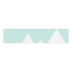 Montain Blue Snow Chevron Wave Pink Velvet Scrunchie