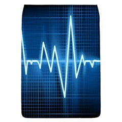 Heart Monitoring Rate Line Waves Wave Chevron Blue Flap Covers (l)  by Mariart