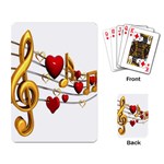 Music Notes Heart Beat Playing Card Back