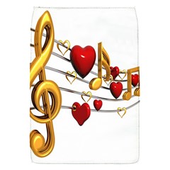 Music Notes Heart Beat Flap Covers (s)  by Mariart