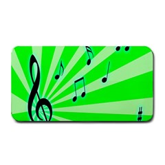 Music Notes Light Line Green Medium Bar Mats by Mariart