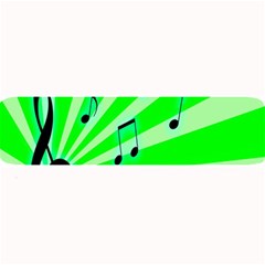 Music Notes Light Line Green Large Bar Mats by Mariart