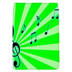 Music Notes Light Line Green Flap Covers (s)  by Mariart