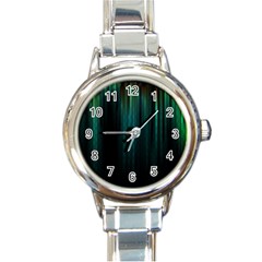 Lines Light Shadow Vertical Aurora Round Italian Charm Watch