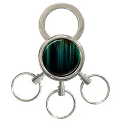 Lines Light Shadow Vertical Aurora 3-ring Key Chains