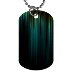 Lines Light Shadow Vertical Aurora Dog Tag (one Side) by Mariart