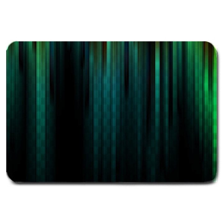 Lines Light Shadow Vertical Aurora Large Doormat 