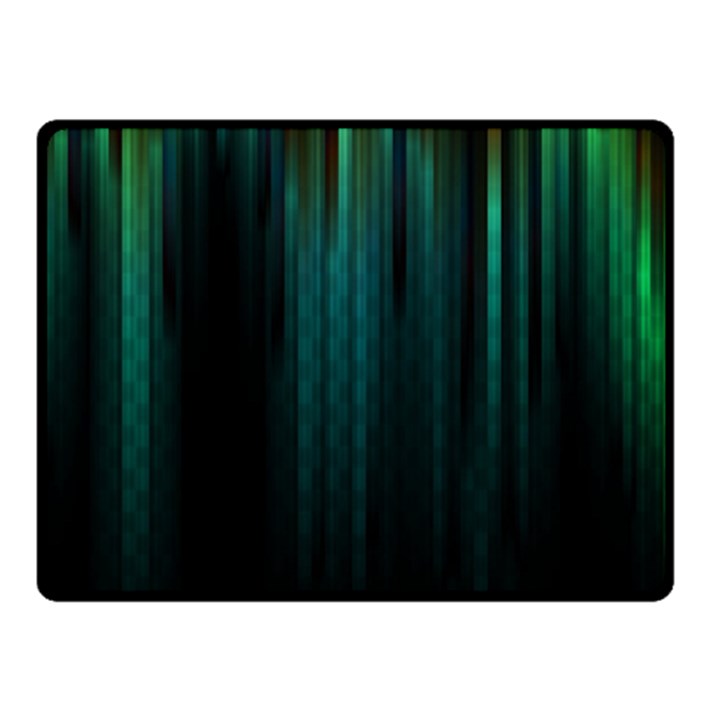 Lines Light Shadow Vertical Aurora Double Sided Fleece Blanket (Small) 