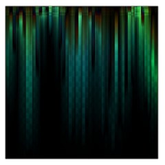 Lines Light Shadow Vertical Aurora Large Satin Scarf (square)