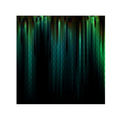 Lines Light Shadow Vertical Aurora Small Satin Scarf (square) by Mariart