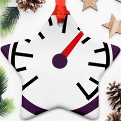 Maker Measurer Hours Time Speedometer Ornament (star)