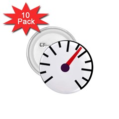 Maker Measurer Hours Time Speedometer 1 75  Buttons (10 Pack)