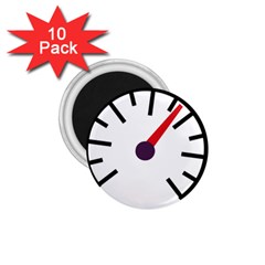 Maker Measurer Hours Time Speedometer 1 75  Magnets (10 Pack)  by Mariart