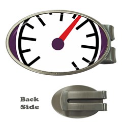 Maker Measurer Hours Time Speedometer Money Clips (oval)  by Mariart