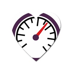 Maker Measurer Hours Time Speedometer Heart Magnet by Mariart