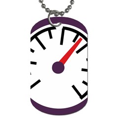 Maker Measurer Hours Time Speedometer Dog Tag (two Sides) by Mariart