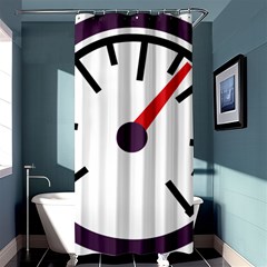 Maker Measurer Hours Time Speedometer Shower Curtain 36  X 72  (stall)  by Mariart