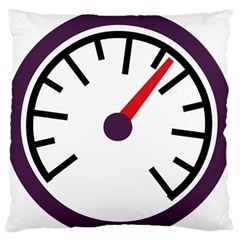 Maker Measurer Hours Time Speedometer Large Flano Cushion Case (one Side) by Mariart