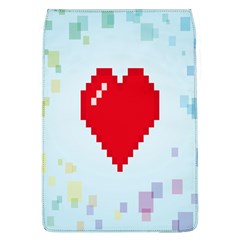 Red Heart Love Plaid Red Blue Flap Covers (l)  by Mariart