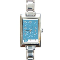 Peta Anggota City Blue Eropa Rectangle Italian Charm Watch