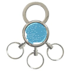 Peta Anggota City Blue Eropa 3-ring Key Chains by Mariart