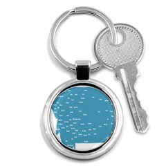 Peta Anggota City Blue Eropa Key Chains (round)  by Mariart