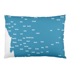 Peta Anggota City Blue Eropa Pillow Case by Mariart