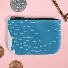 Peta Anggota City Blue Eropa Mini Coin Purses by Mariart