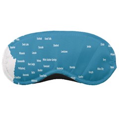 Peta Anggota City Blue Eropa Sleeping Masks by Mariart